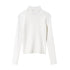 Twinset Off White Rib Long Sleeve Top